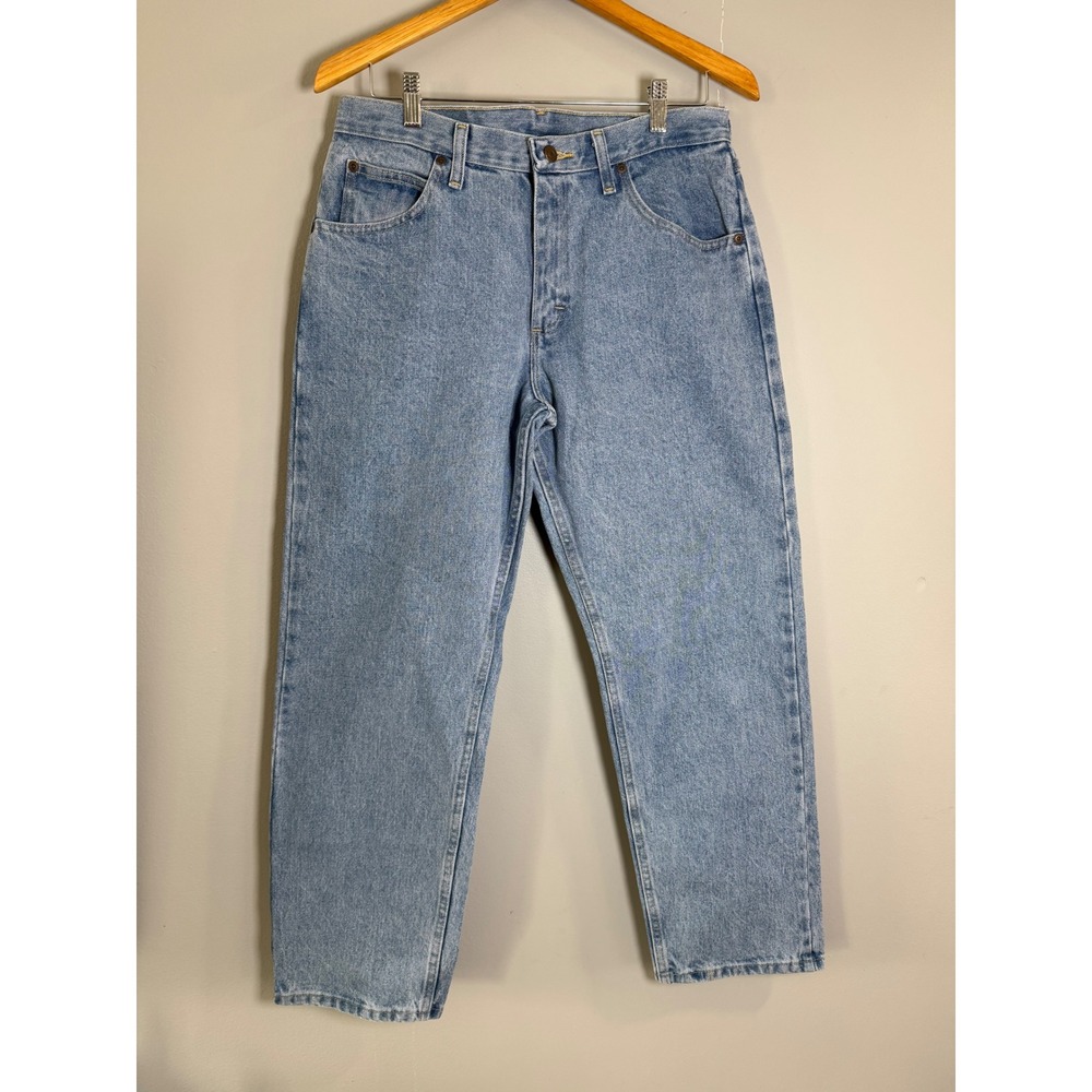 Wrangler Five Star Premium Relaxed Fit Mens Jeans 33x30 Light Wash 1097601SB NEW